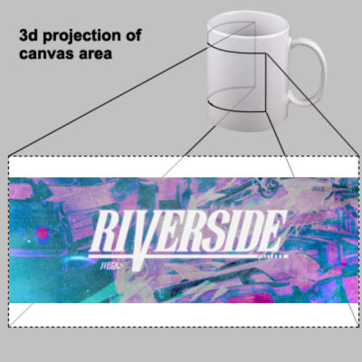 Riverside Poster Mug  Thumbnail
